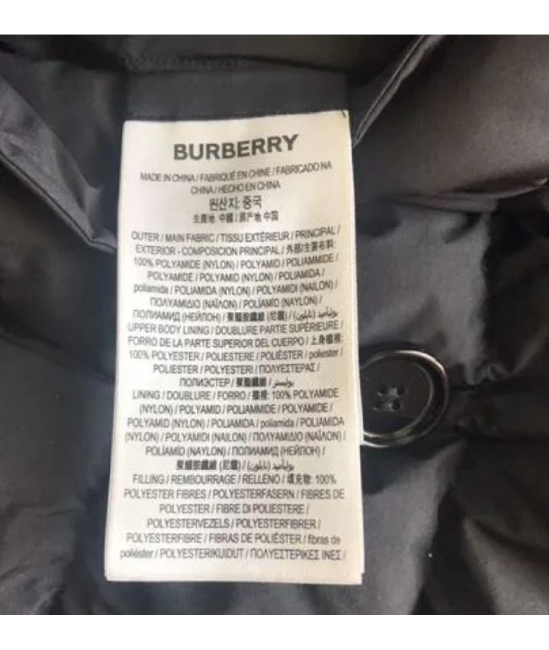 BURBERRY Черный пуховик, фото 7