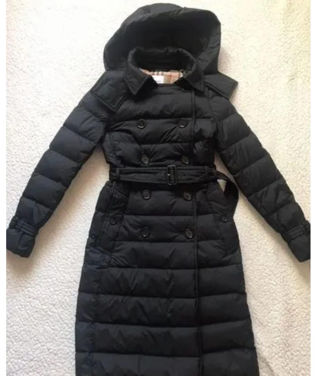 BURBERRY Черный пуховик, фото 2