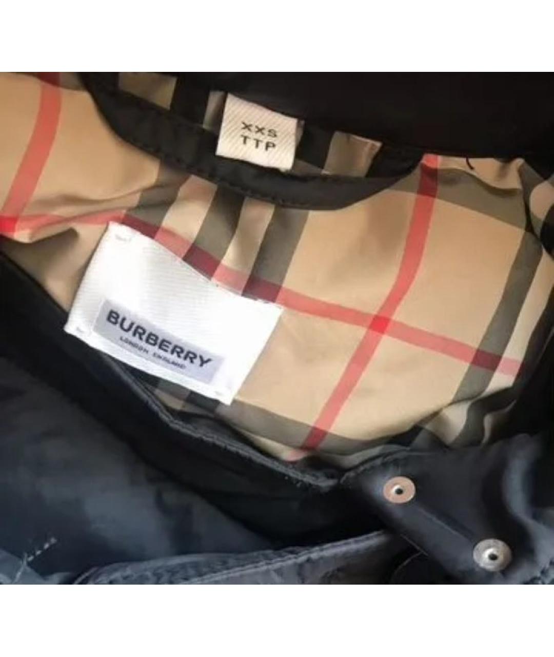 BURBERRY Черный пуховик, фото 4