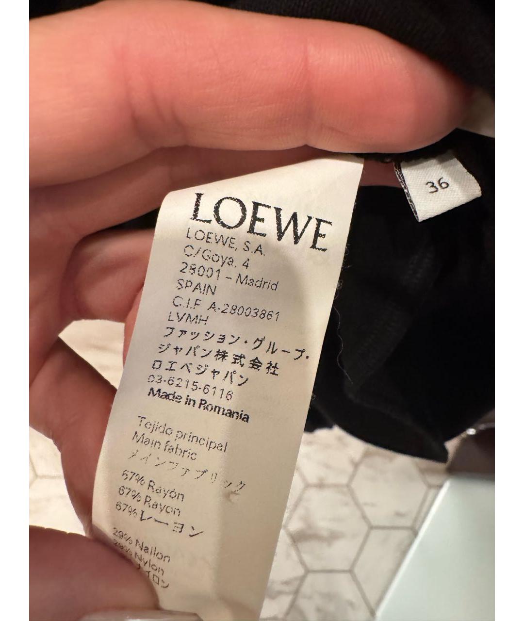 LOEWE Черное повседневное платье, фото 5