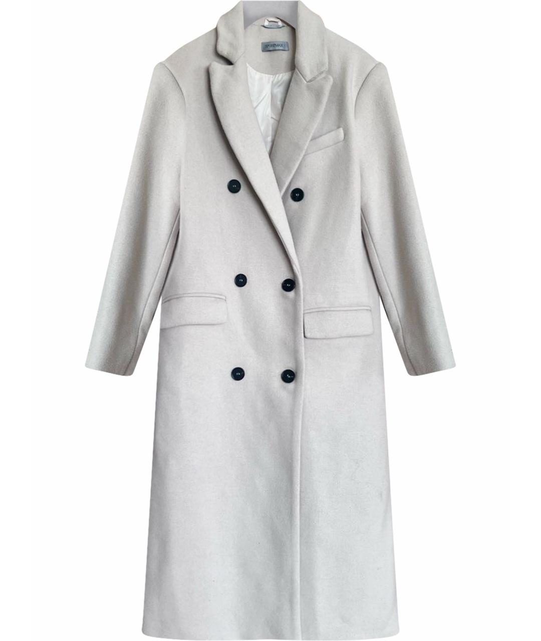 SPORTMAX Бежевое шерстяное пальто, фото 1