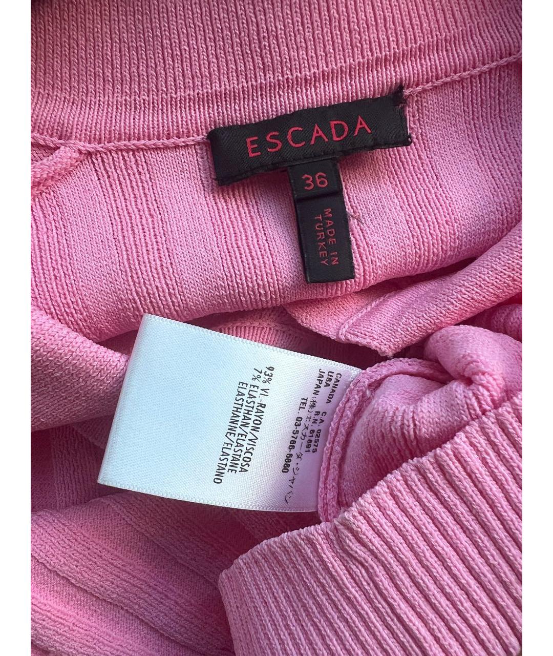 ESCADA Розовый вискозный джемпер / свитер, фото 3