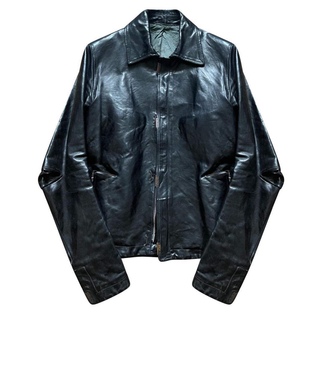 BORIS BIDJAN Черная кожаная куртка, фото 1