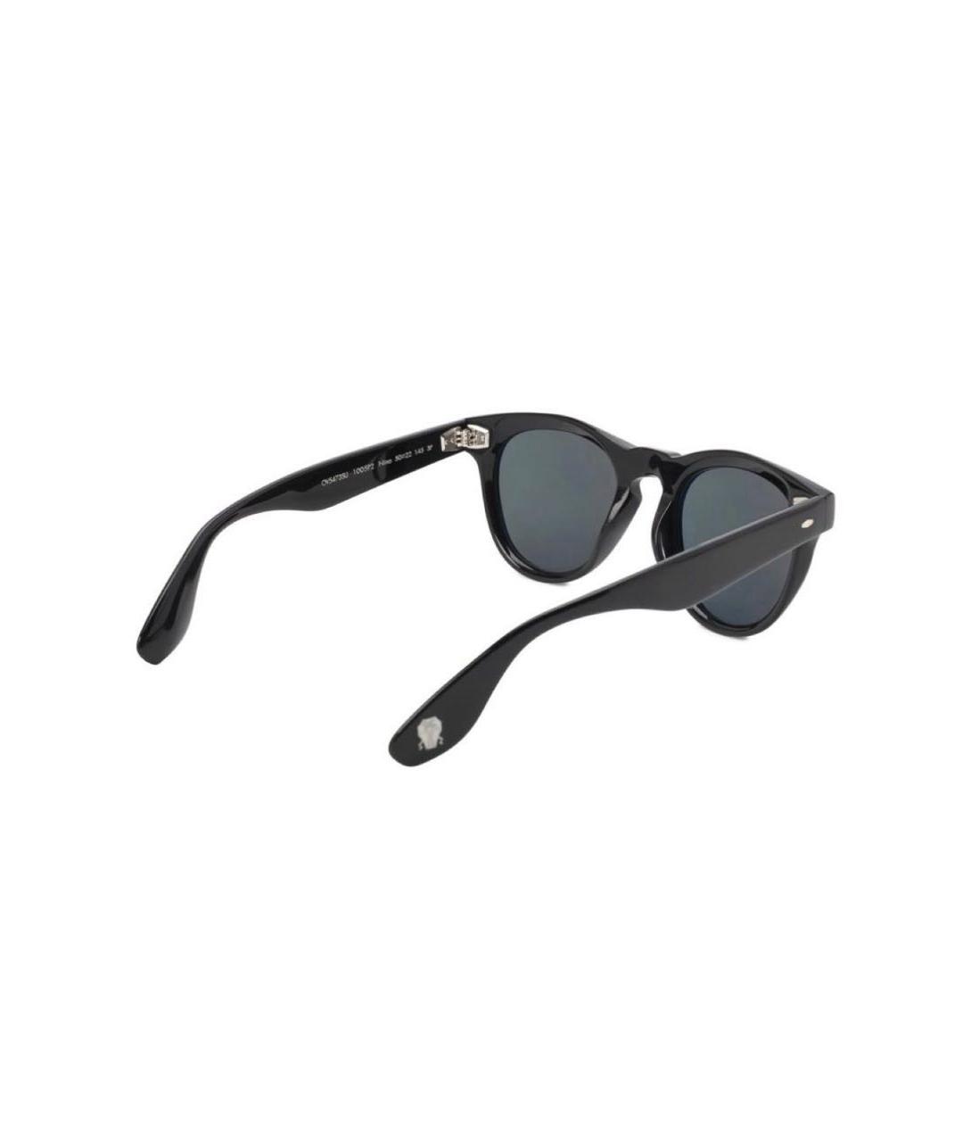 BRUNELLO CUCINELLI Черные пластиковые солнцезащитные очки, фото 3