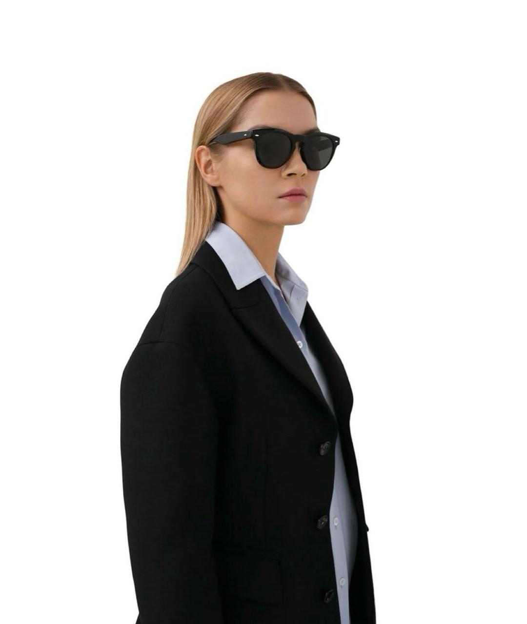 BRUNELLO CUCINELLI Черные пластиковые солнцезащитные очки, фото 8