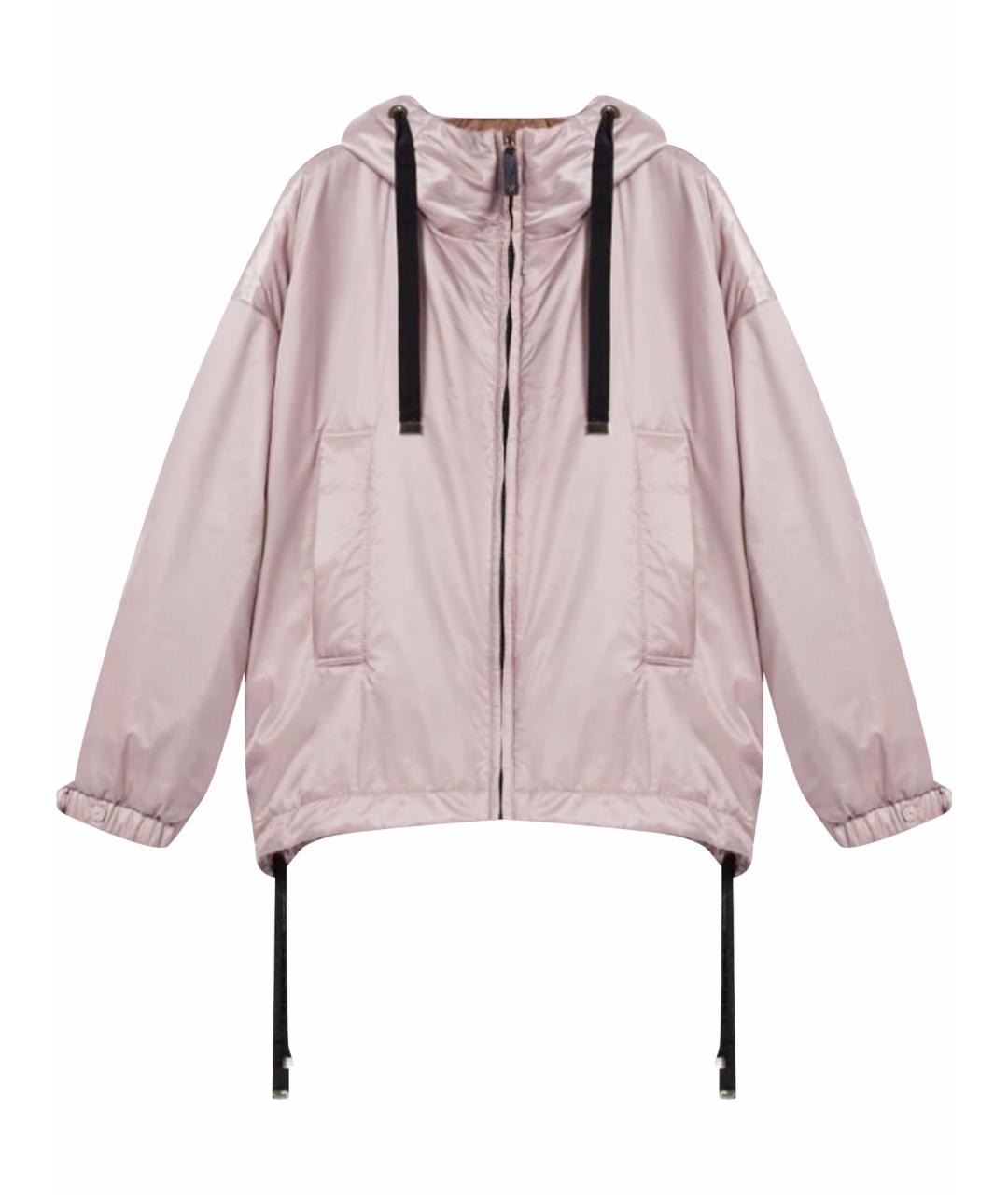 MAX MARA Розовая полиэстеровая куртка, фото 1