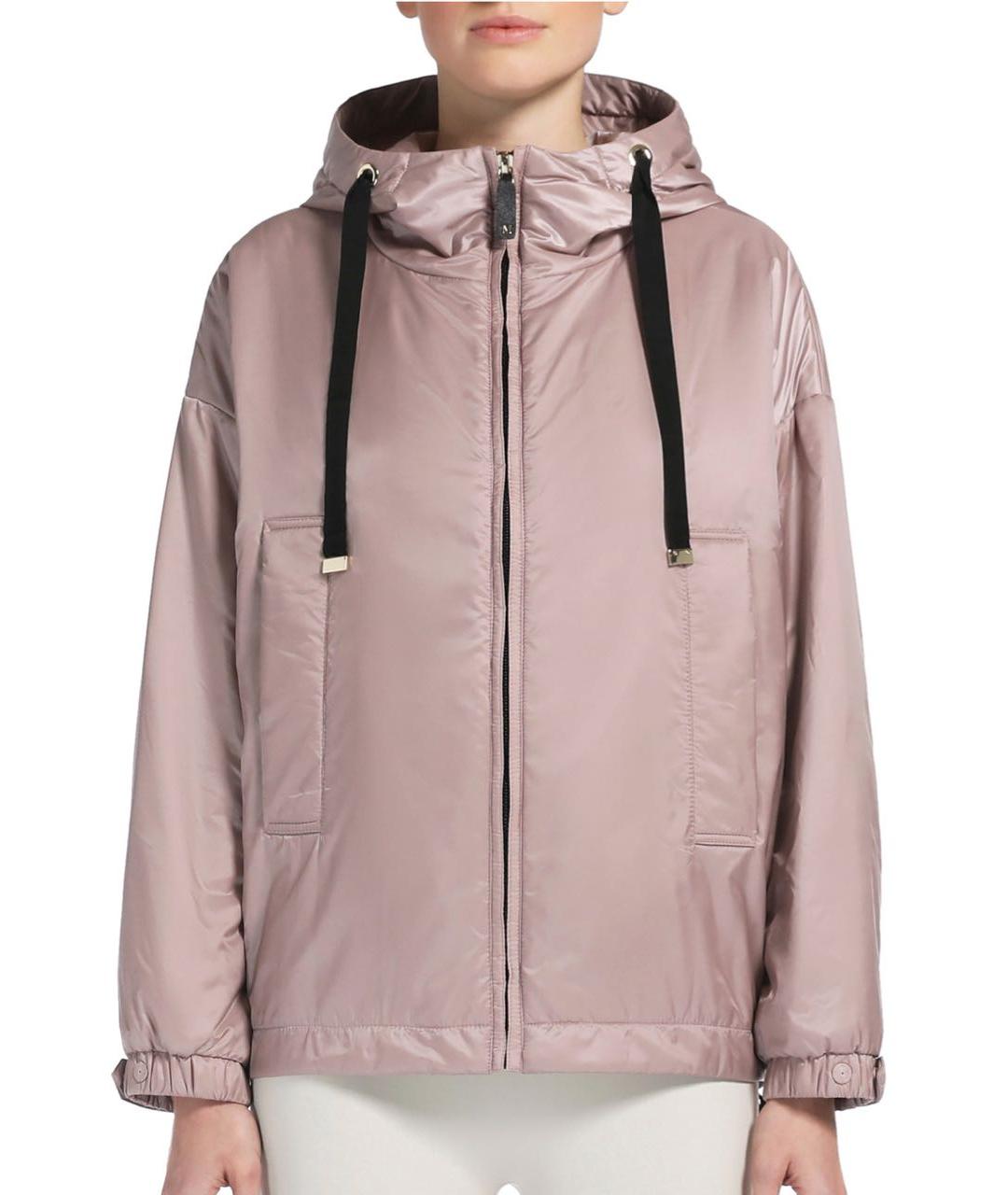 MAX MARA Розовая полиэстеровая куртка, фото 2