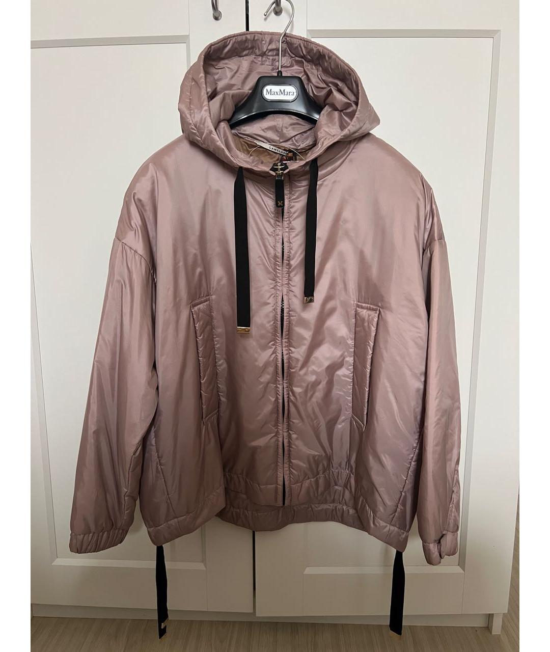 MAX MARA Розовая полиэстеровая куртка, фото 4