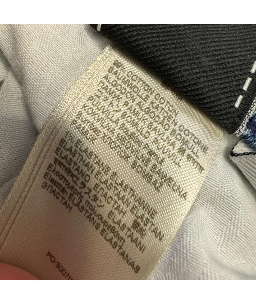 7 FOR ALL MANKIND Голубые хлопко-эластановые джинсы клеш, фото 6