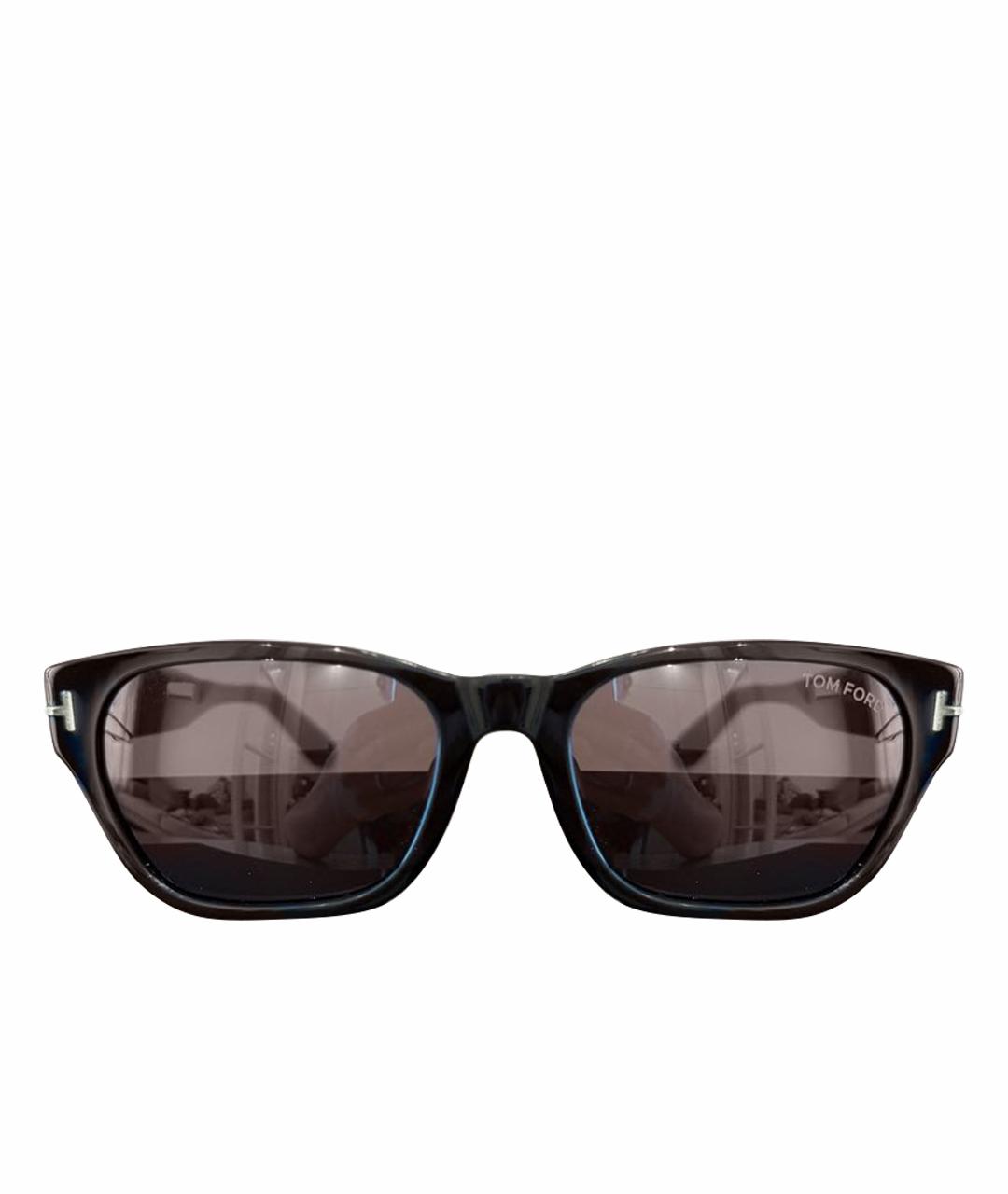 TOM FORD Черные пластиковые солнцезащитные очки, фото 1
