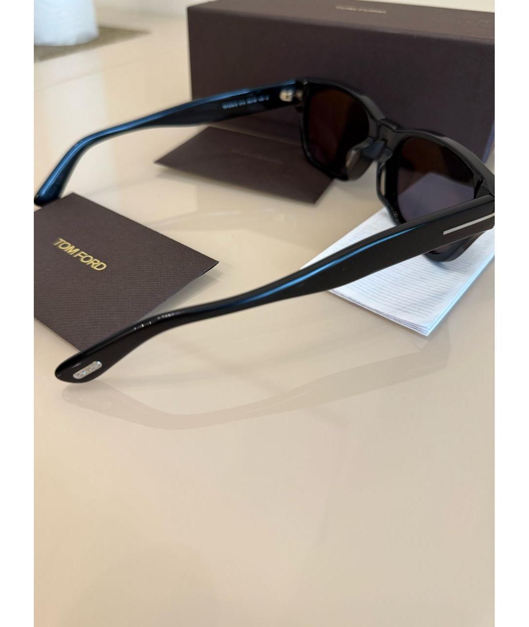 TOM FORD Черные пластиковые солнцезащитные очки, фото 3