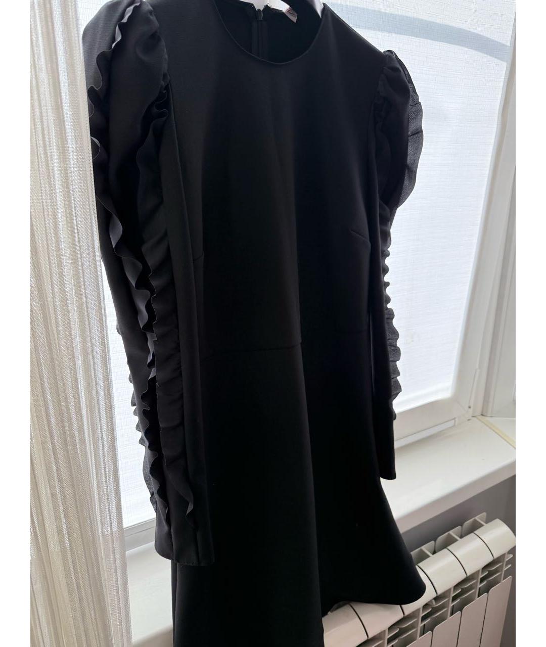 RED VALENTINO Черное полиэстеровое вечернее платье, фото 2