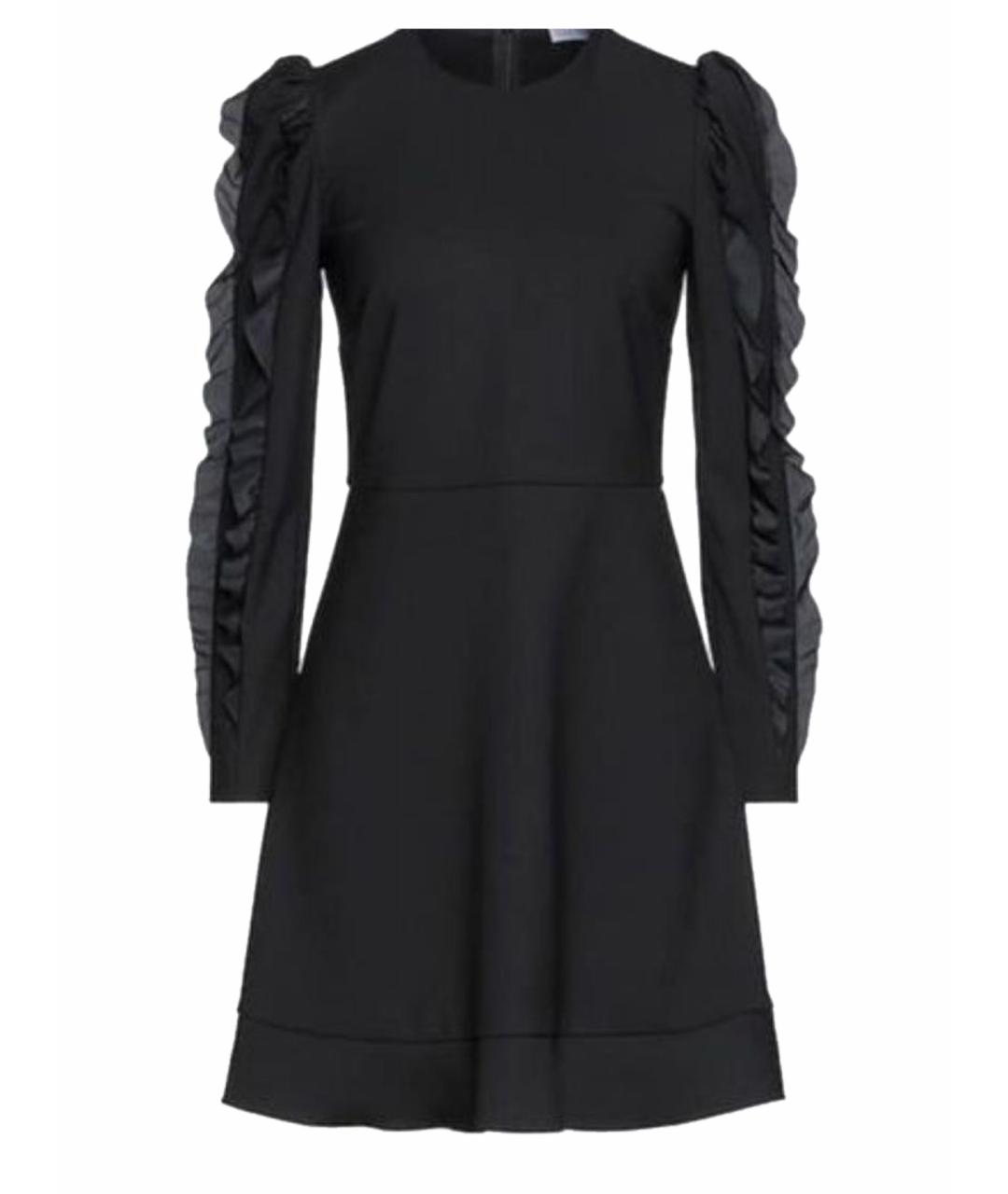 RED VALENTINO Черное полиэстеровое вечернее платье, фото 1