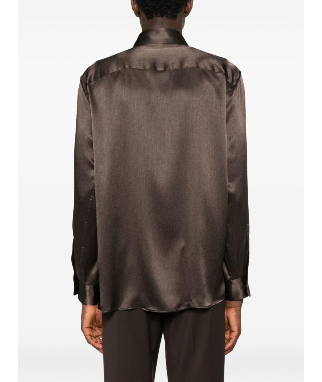 EMPORIO ARMANI Коричневая кэжуал рубашка, фото 4
