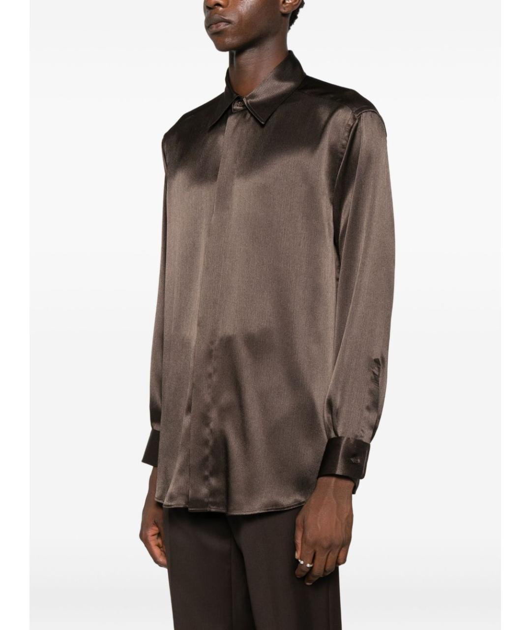 EMPORIO ARMANI Коричневая кэжуал рубашка, фото 5