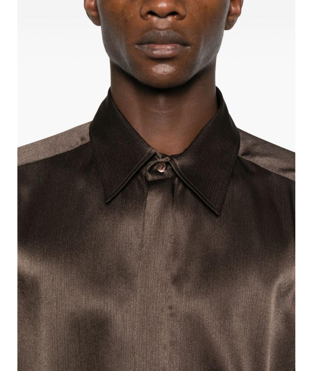 EMPORIO ARMANI Коричневая кэжуал рубашка, фото 2