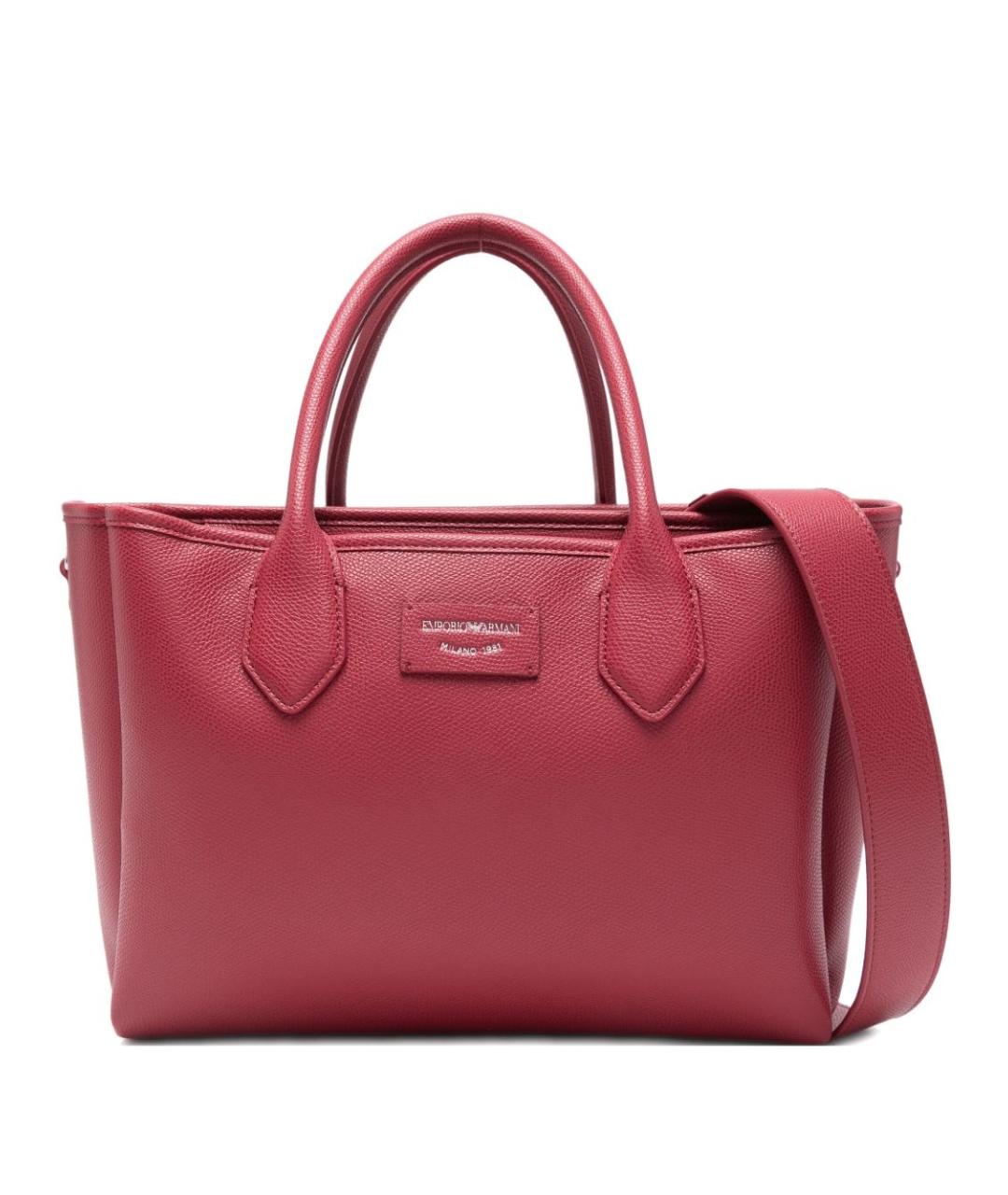 EMPORIO ARMANI Розовая сумка тоут из искусственной кожи, фото 1