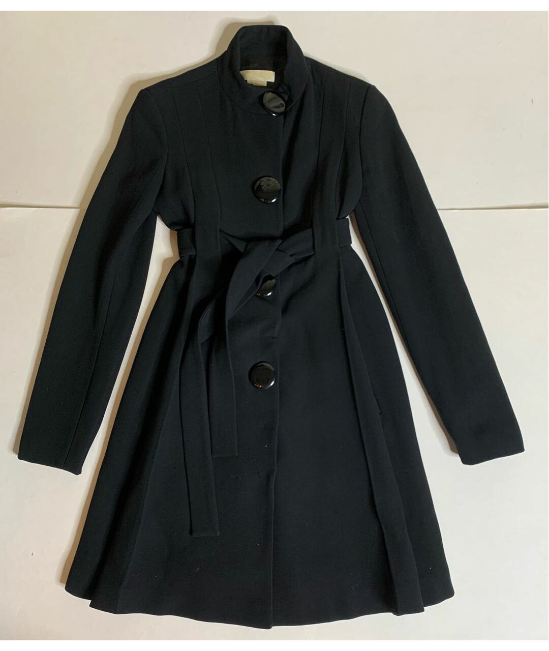 MICHAEL KORS Черное шерстяное пальто, фото 7