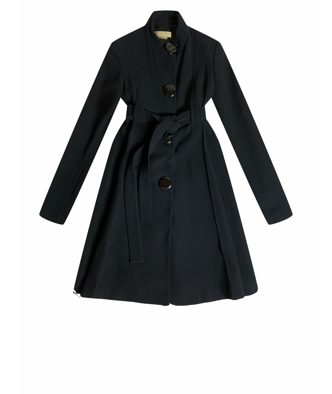 MICHAEL KORS Черное шерстяное пальто, фото 1