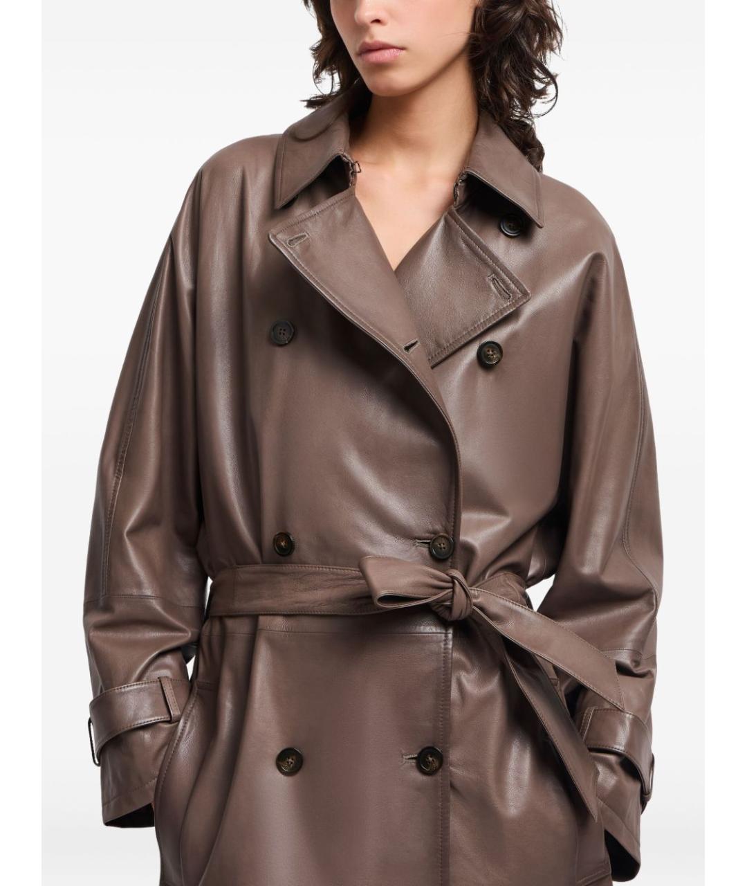 EMPORIO ARMANI Коричневый тренч/плащ, фото 4