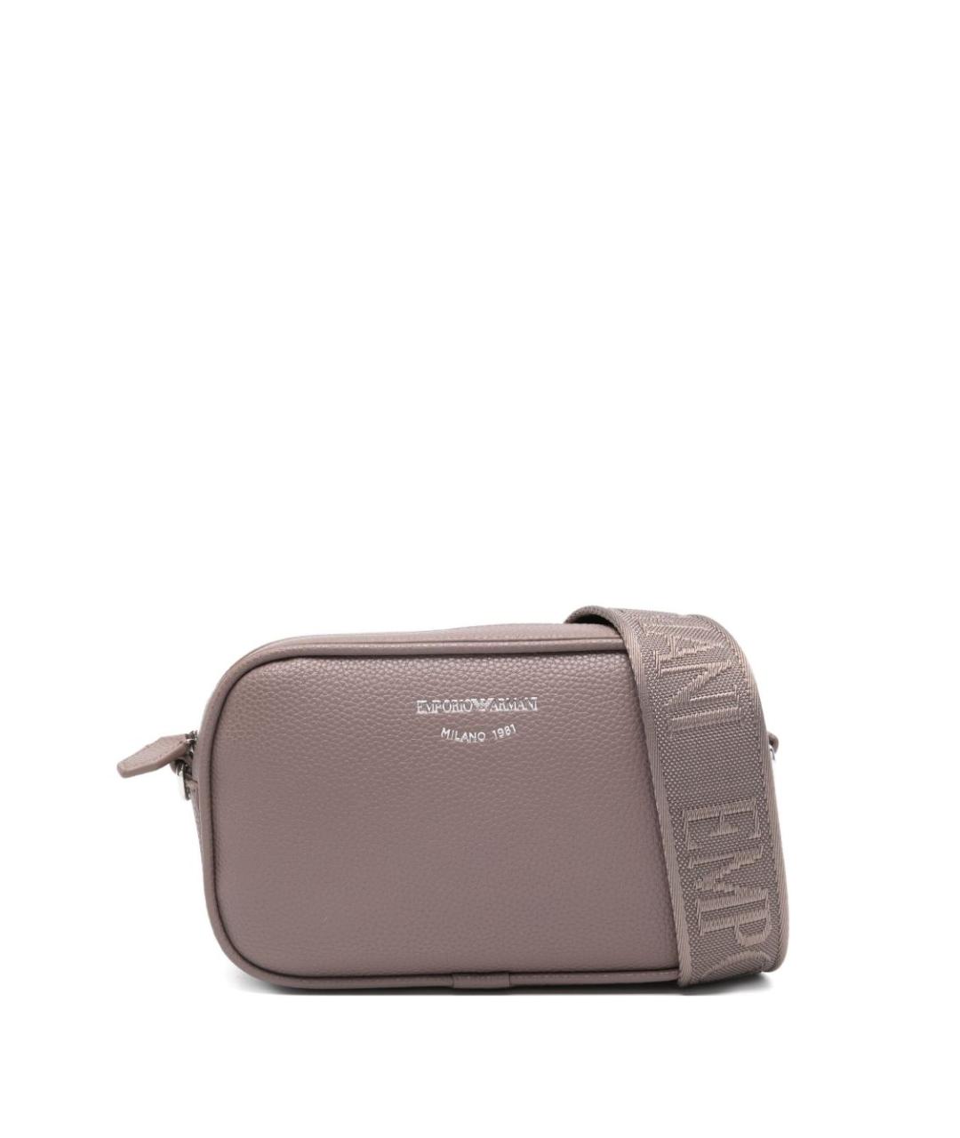 EMPORIO ARMANI Розовая сумка через плечо из искусственной кожи, фото 1