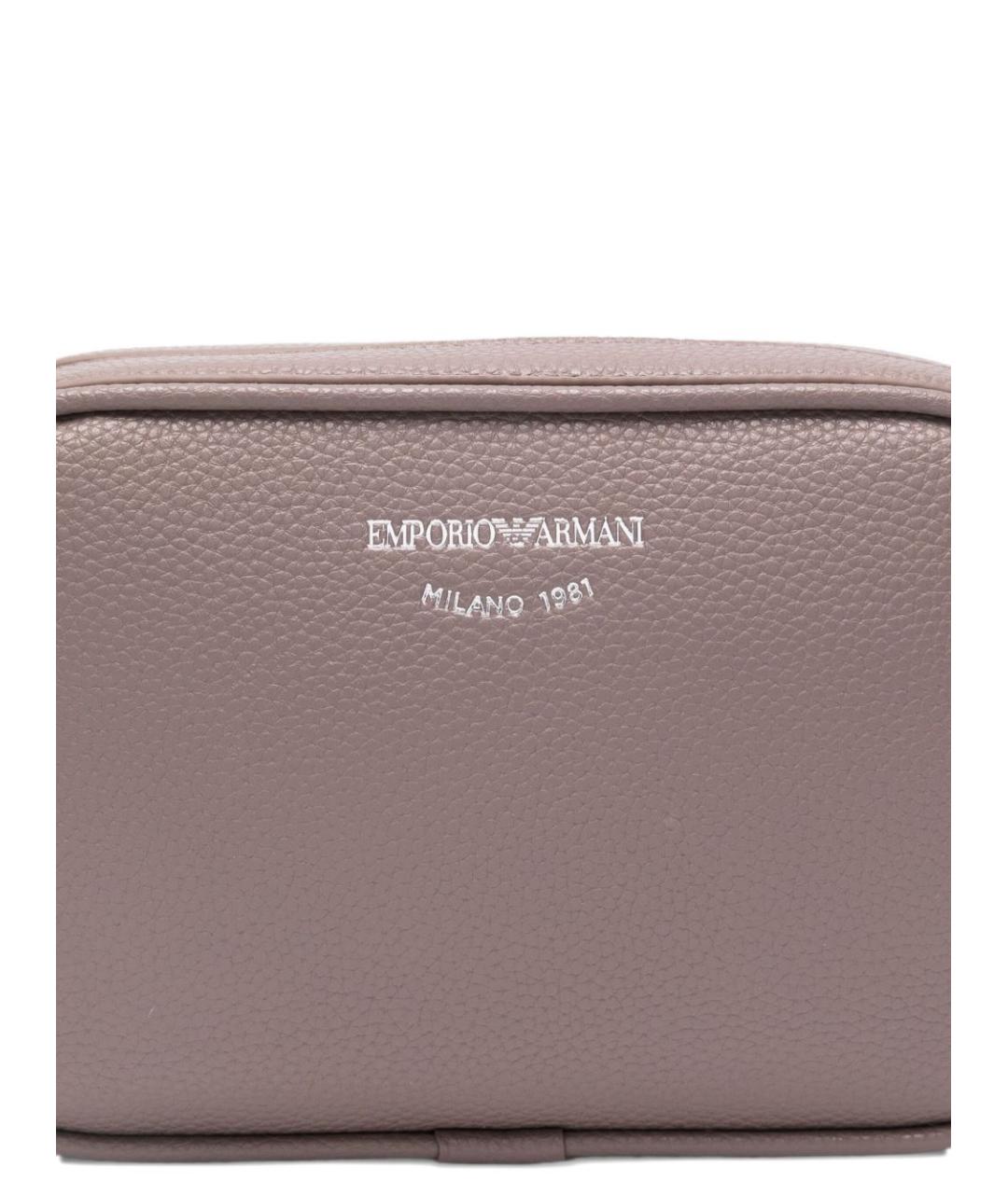 EMPORIO ARMANI Розовая сумка через плечо из искусственной кожи, фото 3