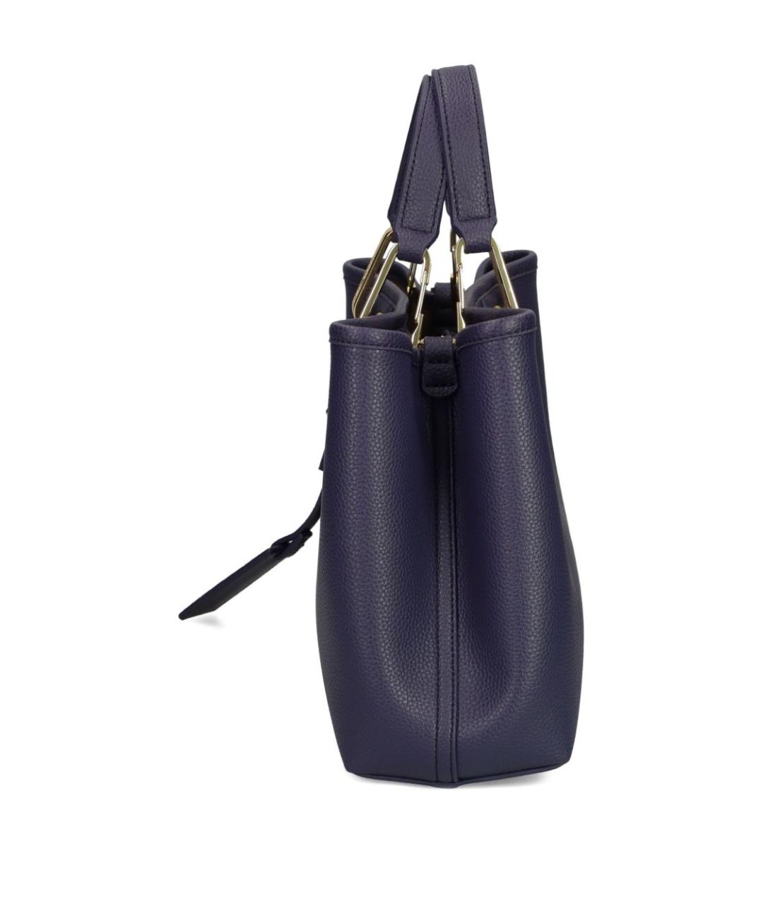 EMPORIO ARMANI Синяя сумка тоут из искусственной кожи, фото 5