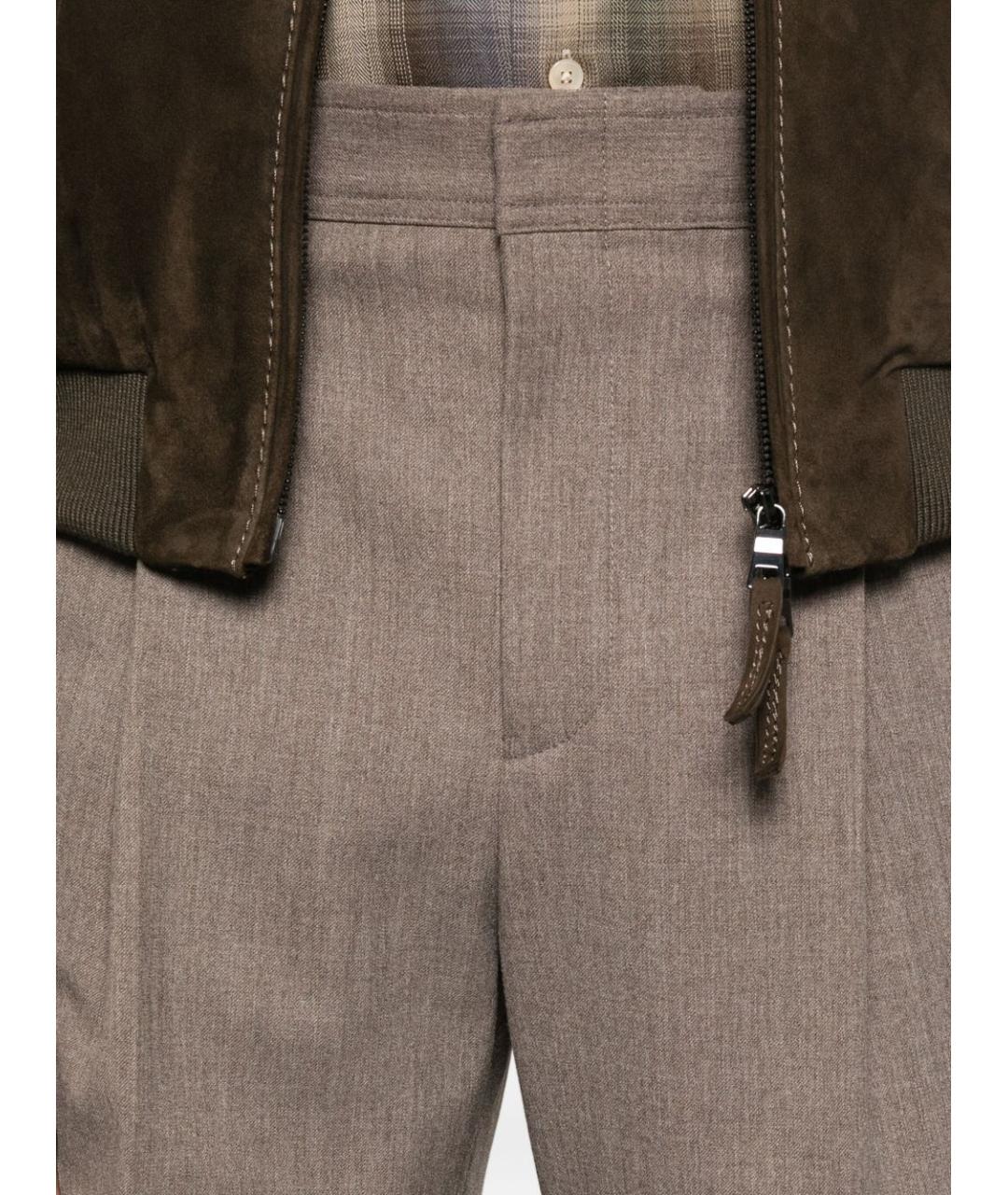 EMPORIO ARMANI Бежевые повседневные брюки, фото 4