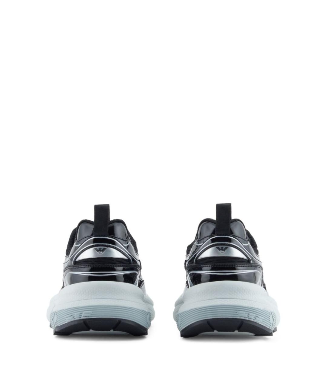 EMPORIO ARMANI Черные синтетические кроссовки, фото 4
