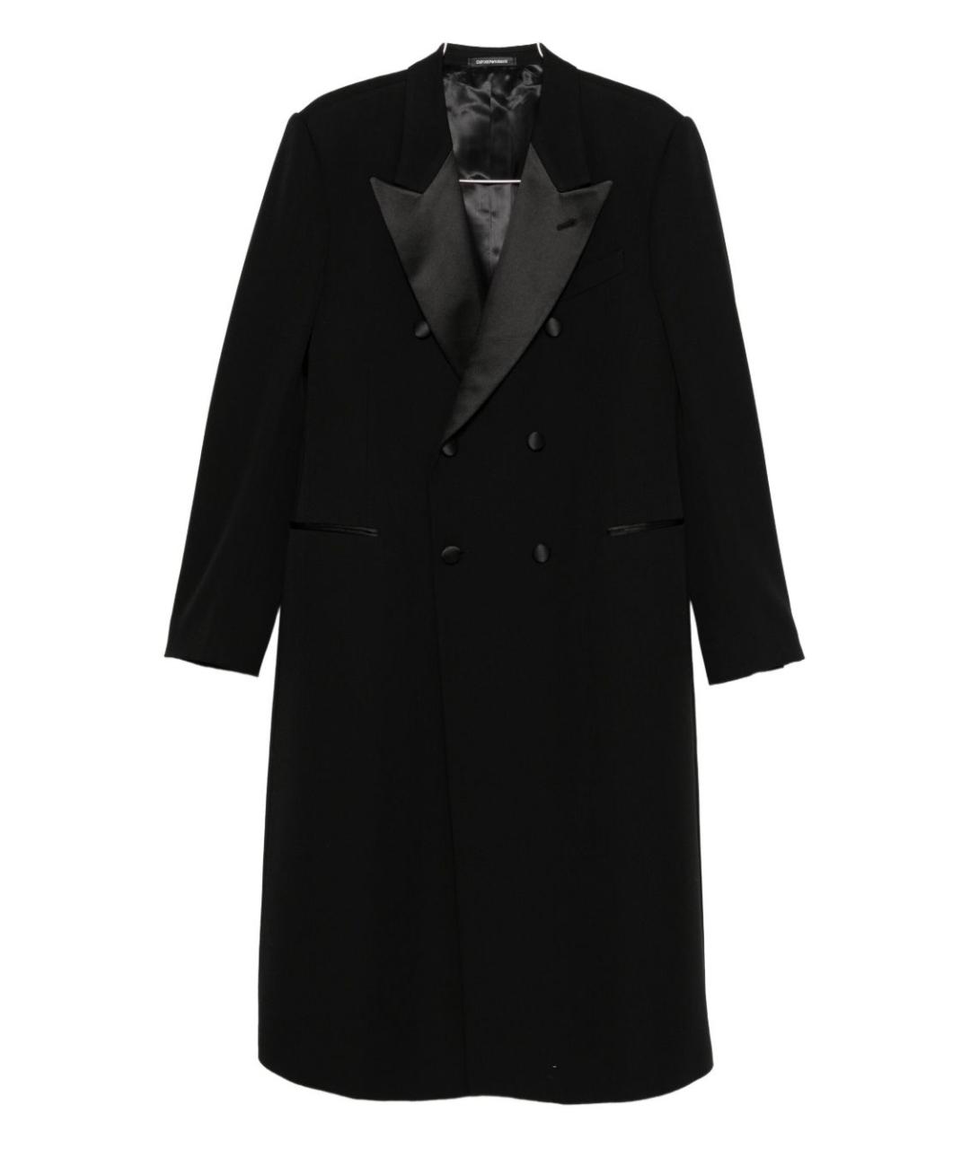 EMPORIO ARMANI Черное пальто, фото 1