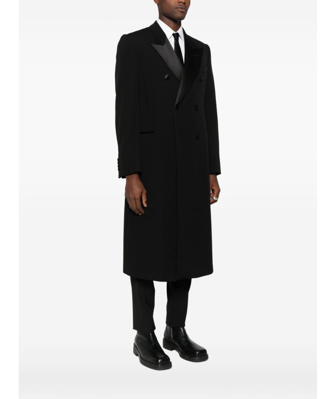 EMPORIO ARMANI Черное пальто, фото 2