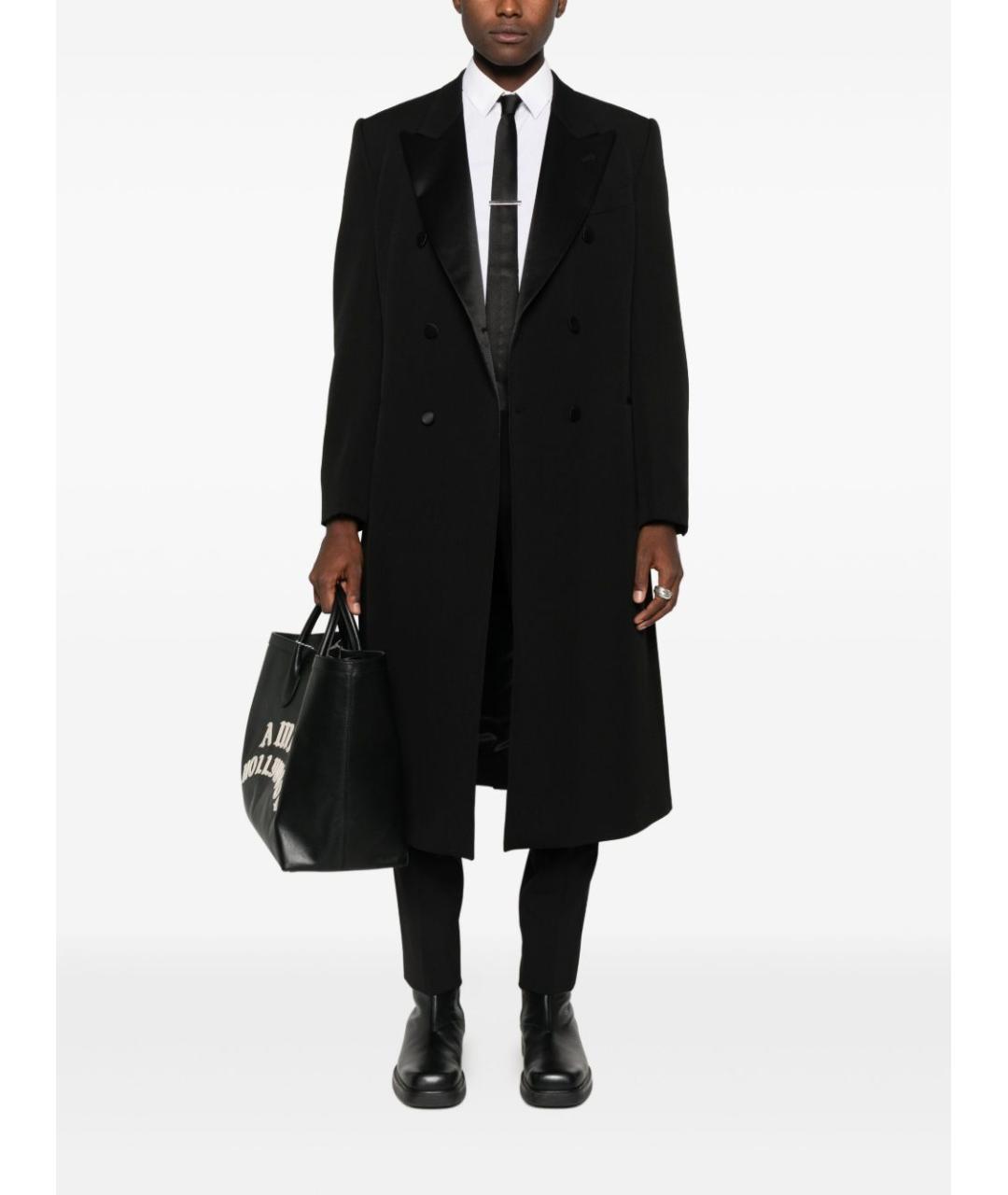 EMPORIO ARMANI Черное пальто, фото 3