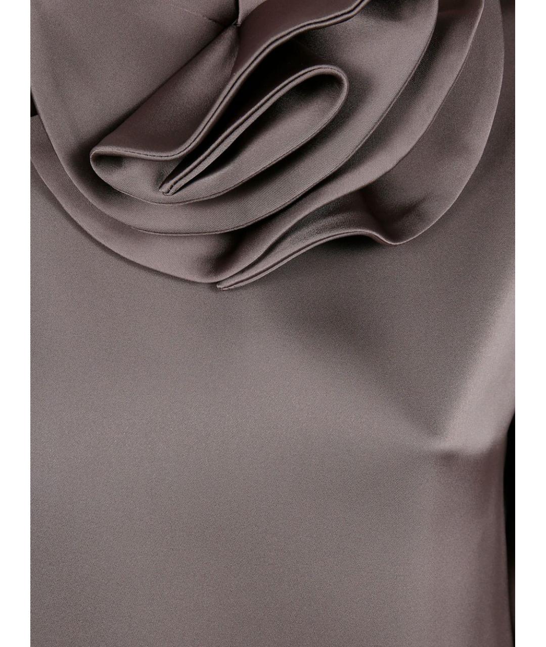 EMPORIO ARMANI Серая полиэстеровая блузы, фото 3
