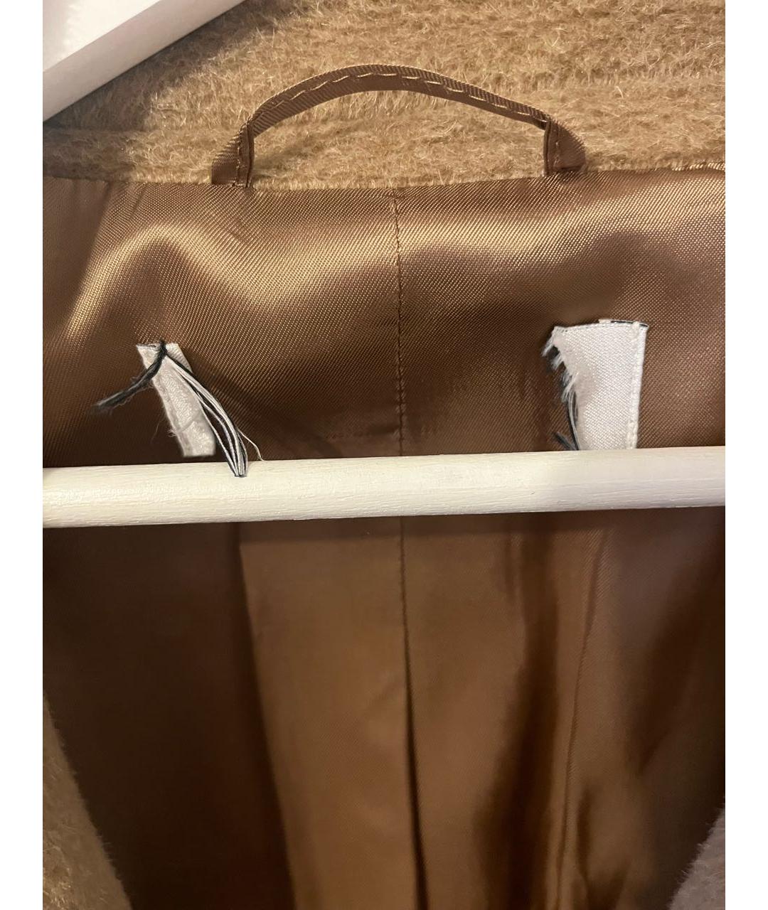 WEEKEND MAX MARA Коричневое меховое пальто, фото 3