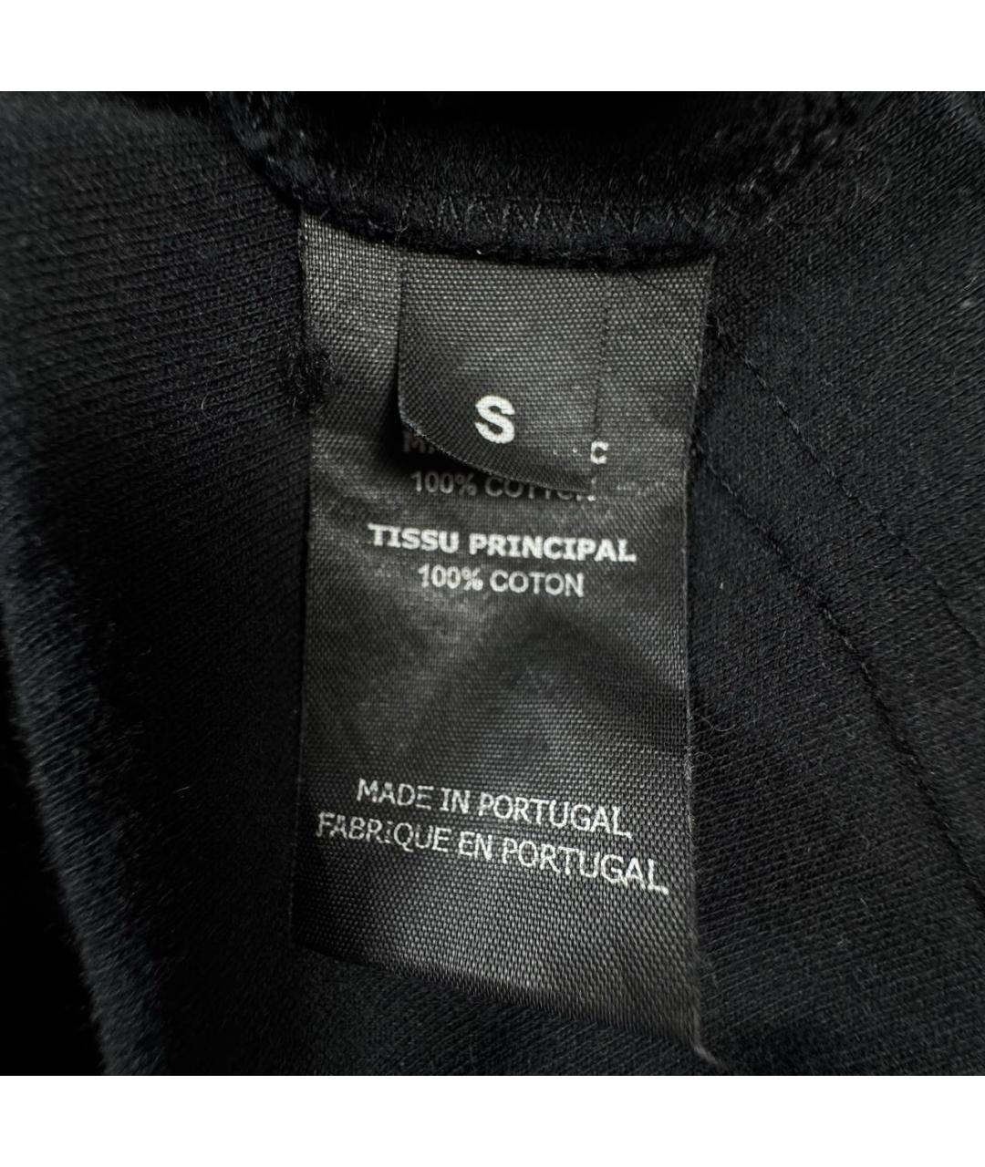 VETEMENTS Черная хлопковая футболка, фото 6