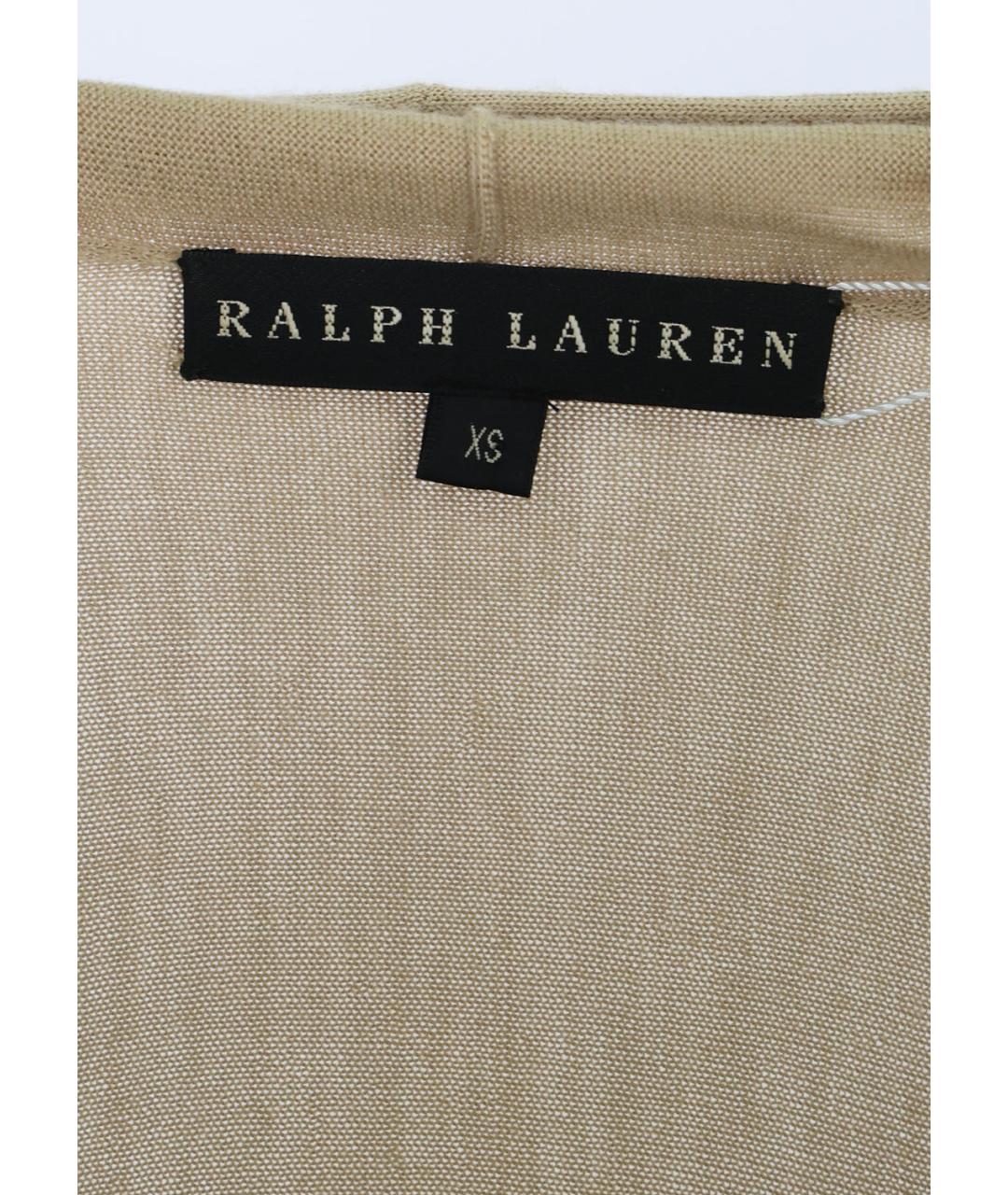 RALPH LAUREN Бежевый кашемировый кардиган, фото 4