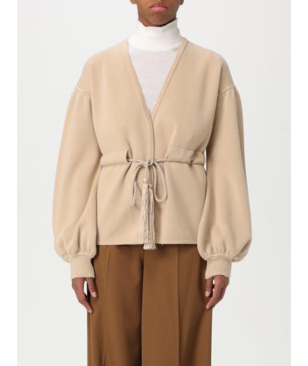 MAX MARA Бежевый кардиган, фото 2