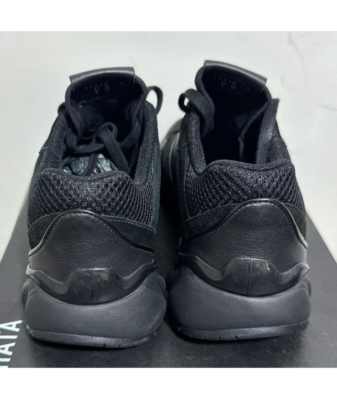 PREMIATA Черные кожаные низкие кроссовки / кеды, фото 3