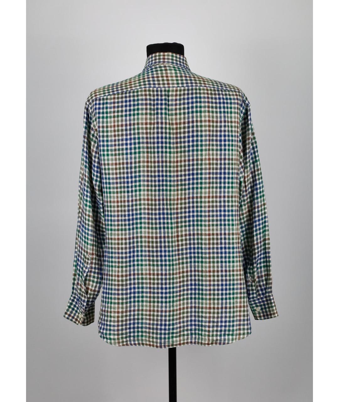 BRIONI Мульти льняная кэжуал рубашка, фото 4