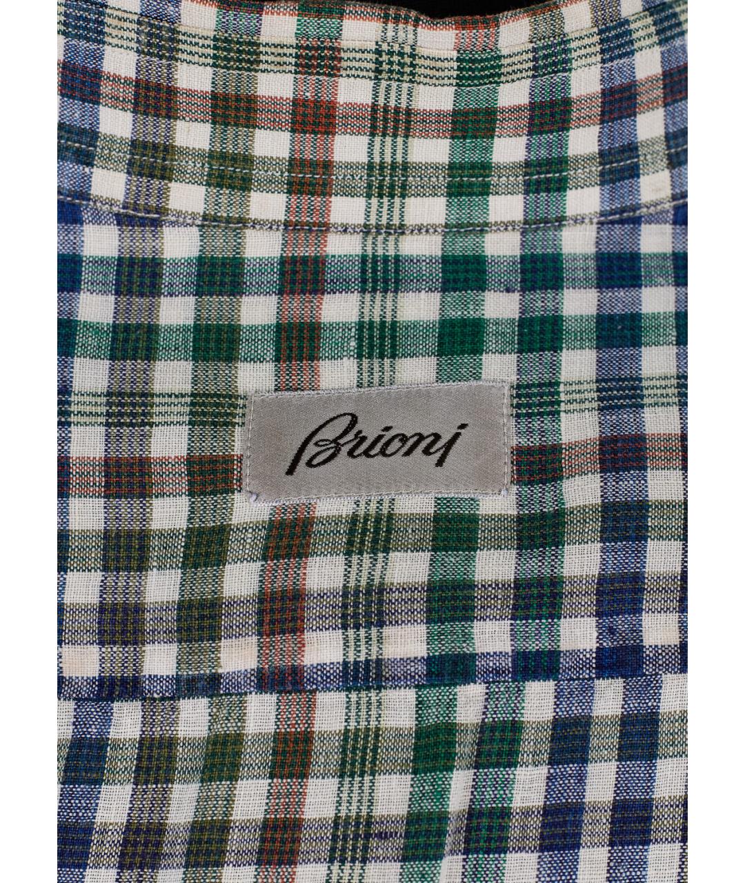 BRIONI Мульти льняная кэжуал рубашка, фото 5