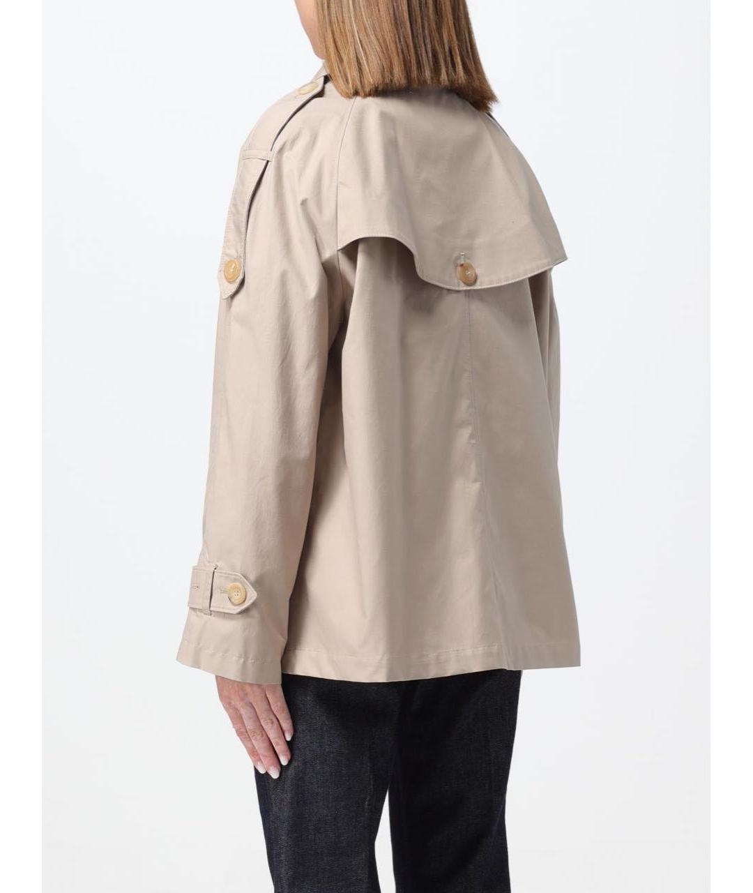 MAX MARA Бежевый тренч/плащ, фото 4