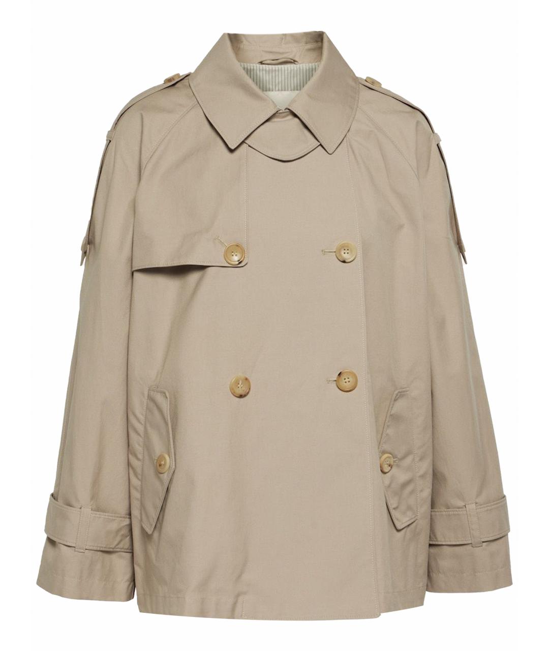 MAX MARA Бежевый тренч/плащ, фото 1