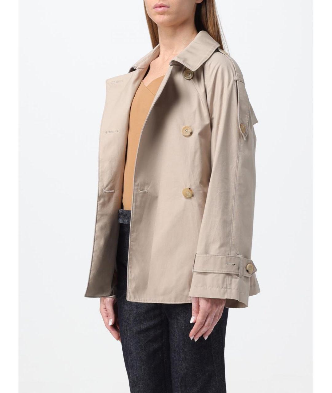 MAX MARA Бежевый тренч/плащ, фото 3