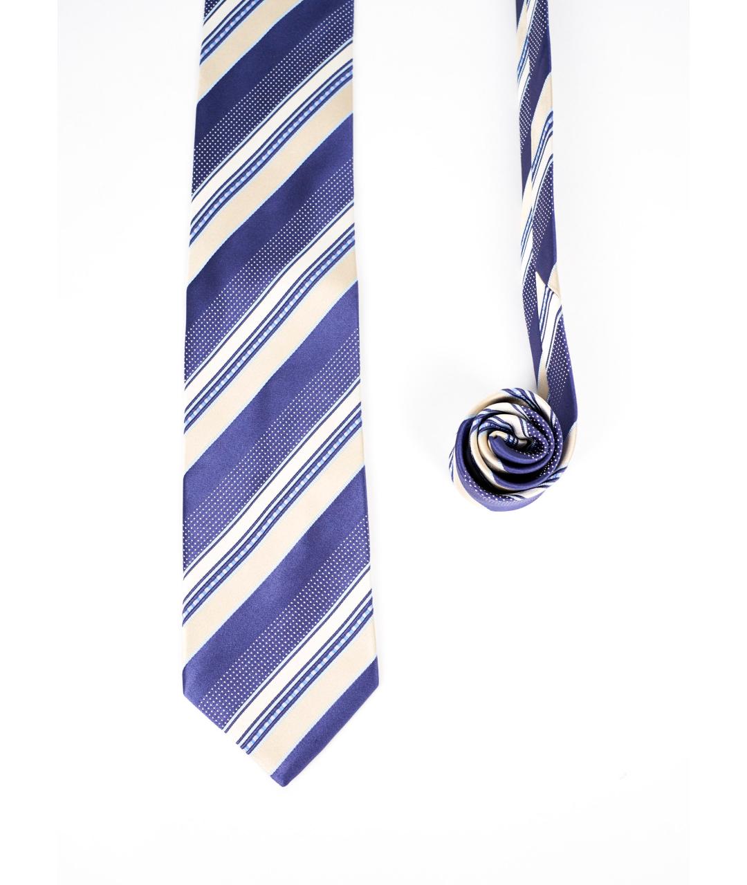 ERMENEGILDO ZEGNA XXX Синий шелковый галстук, фото 1