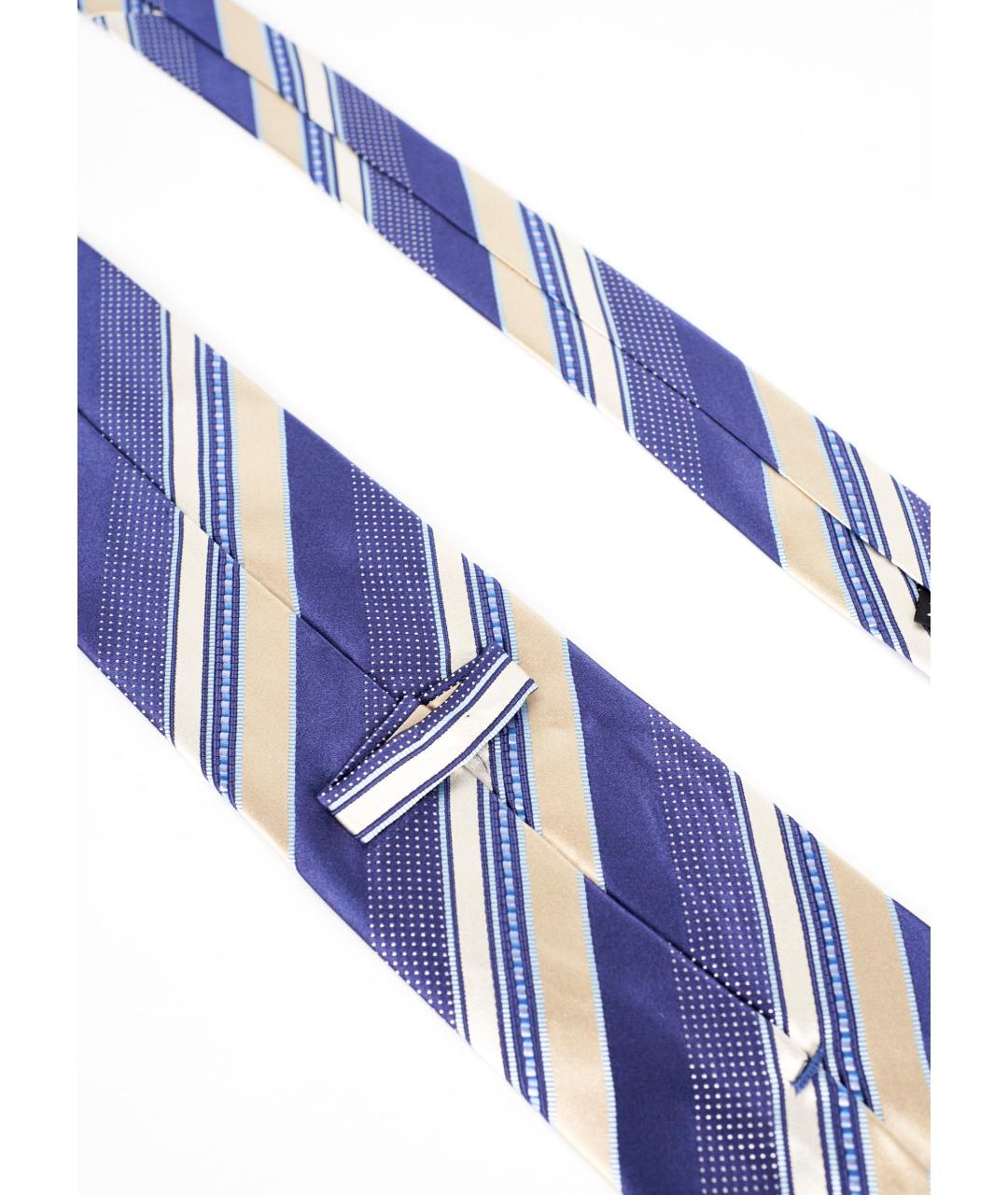 ERMENEGILDO ZEGNA XXX Синий шелковый галстук, фото 5