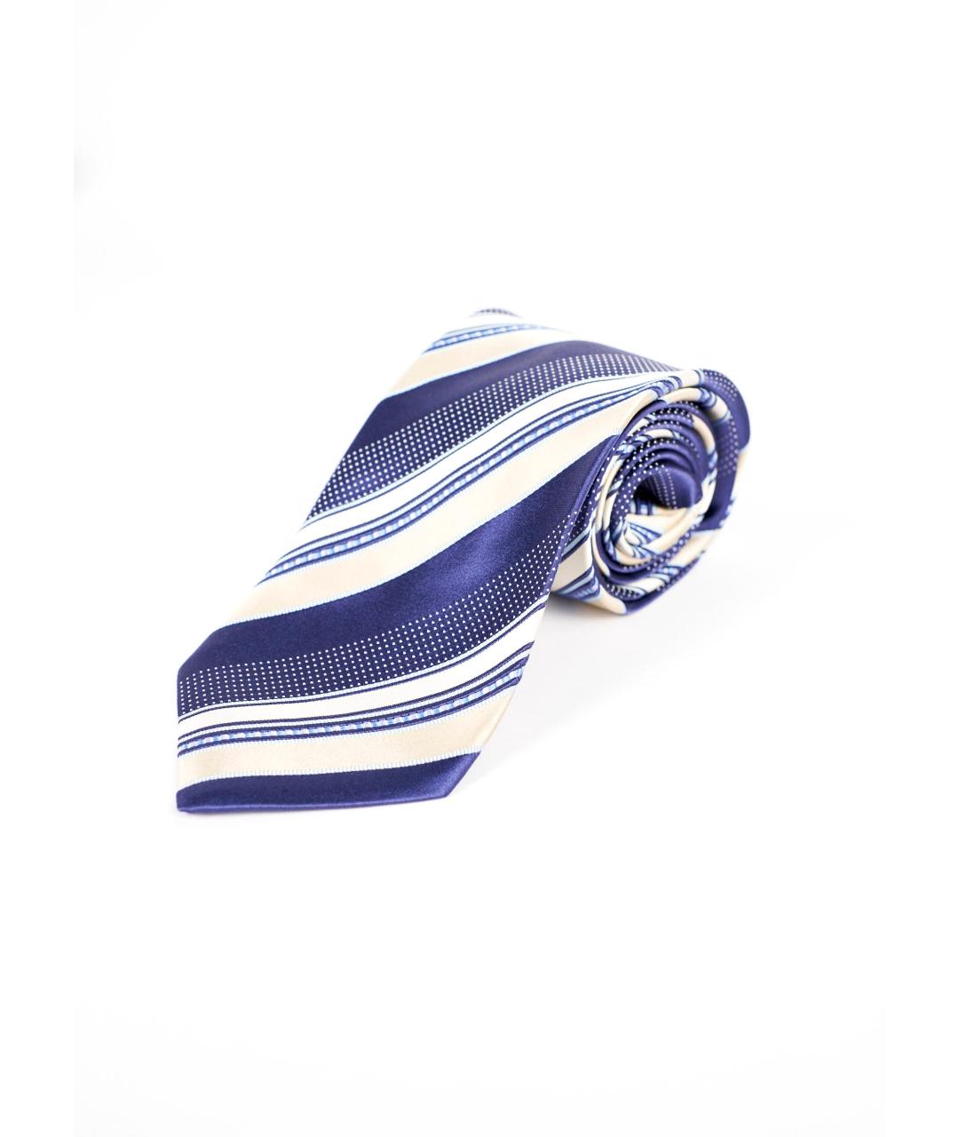 ERMENEGILDO ZEGNA XXX Синий шелковый галстук, фото 7