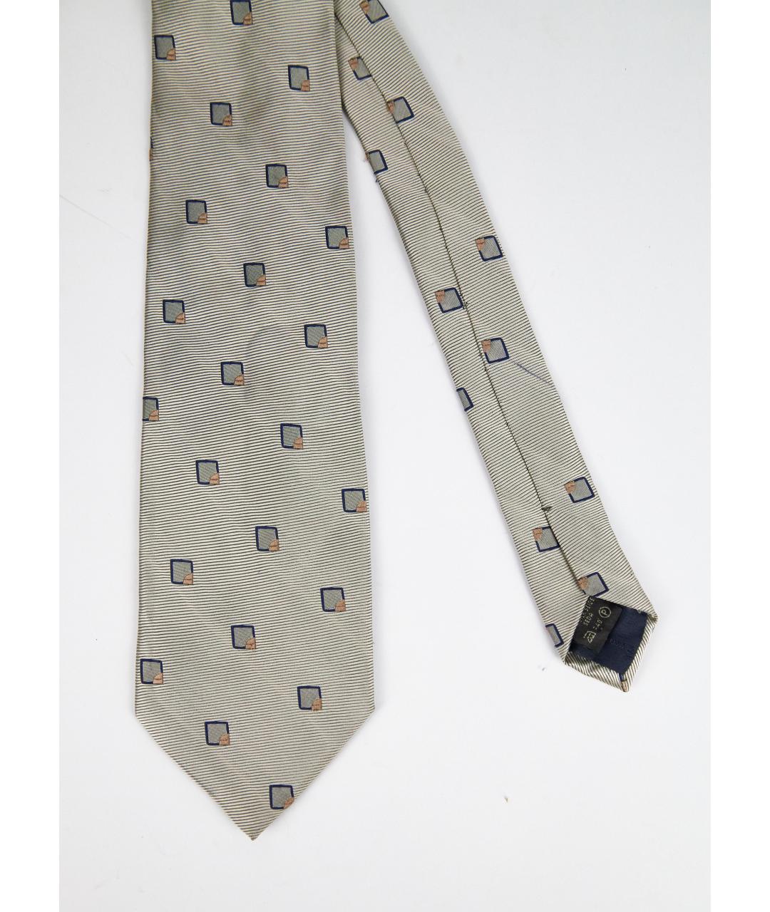 ERMENEGILDO ZEGNA XXX Серый шелковый галстук, фото 2