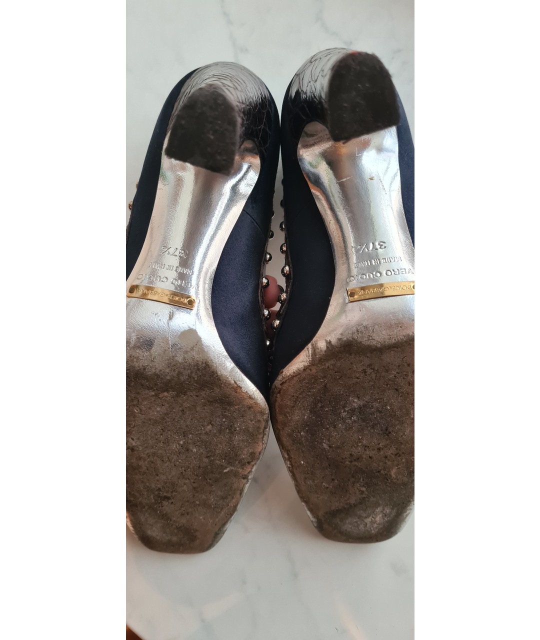 DOLCE & GABBANA VINTAGE Мульти туфли из экзотической кожи, фото 8