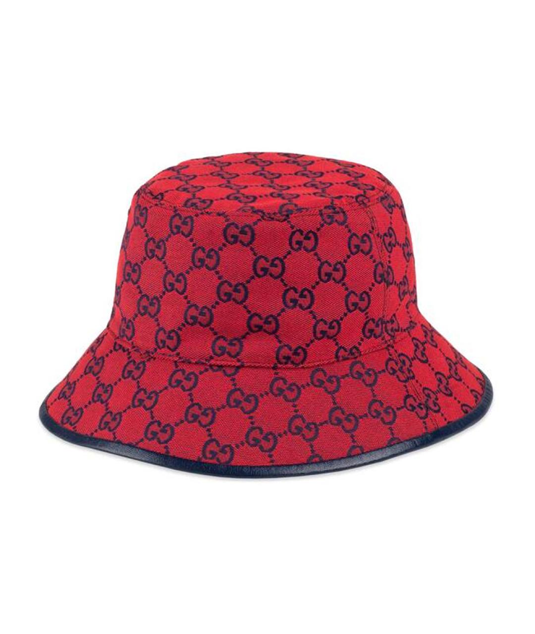 GUCCI Красная хлопковая панама, фото 3