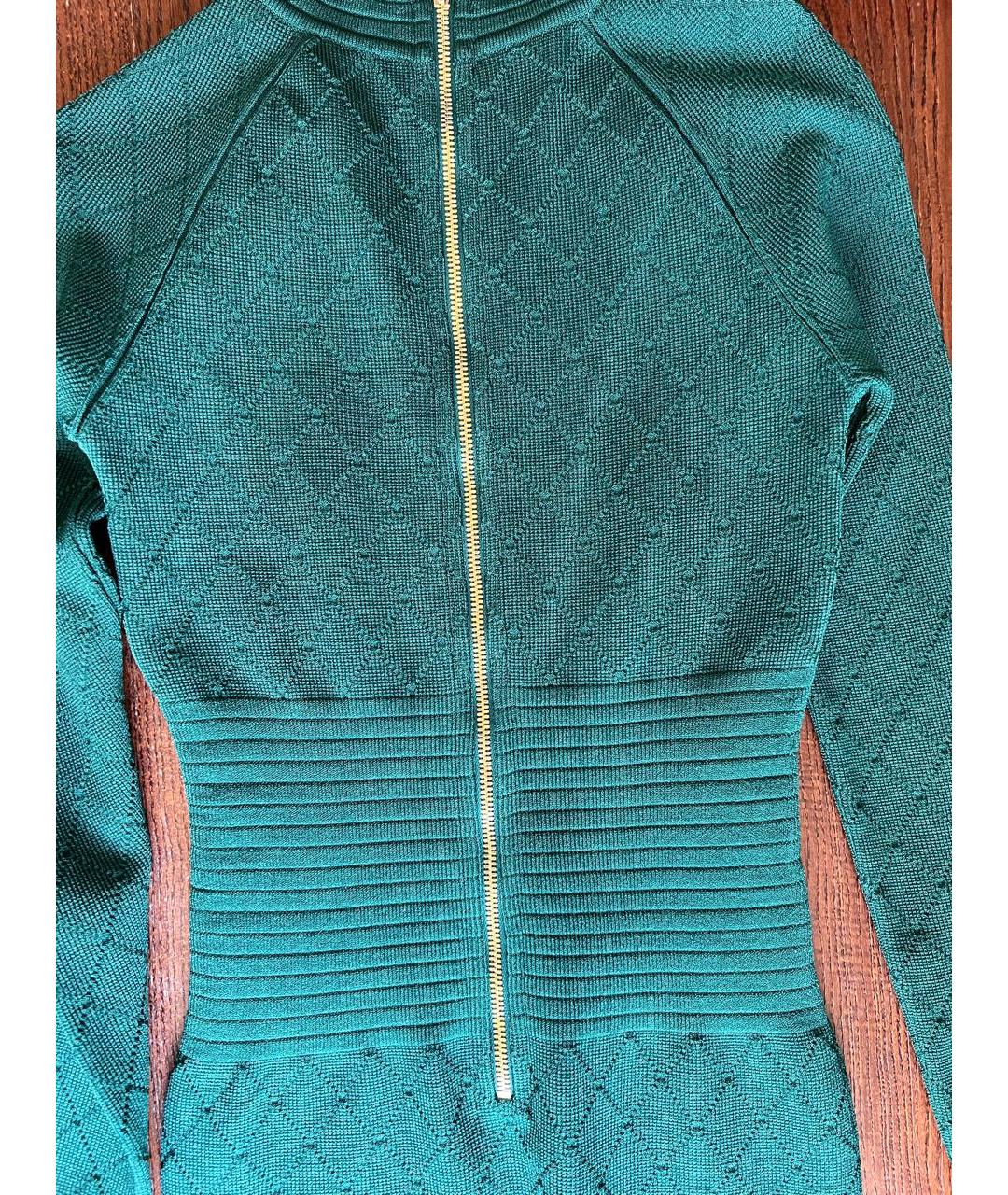 BALMAIN Зеленые вискозное повседневное платье, фото 8
